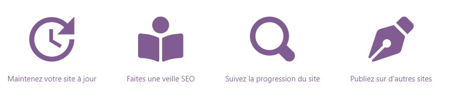 continuer le referencement en mettant a jour, faisant une veille, suivant votre site, publiant sur d'autres sites