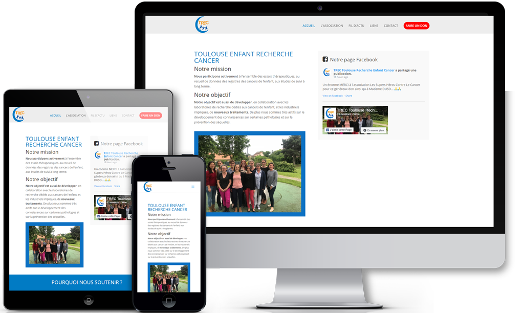Association TREC site Internet responsive design