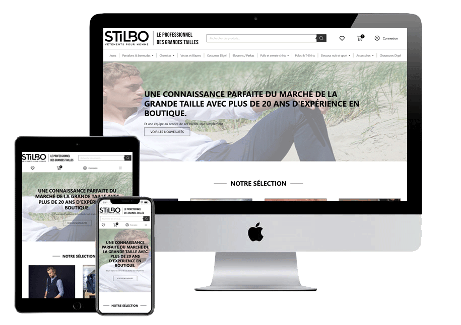 Stilbo Grande Taille site Internet responsive design
